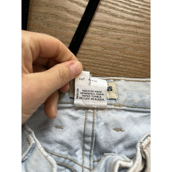 Vintage 90s GUESS High Rise Button Fly Tapered Faded Jeans USA - Picture 10 of 11